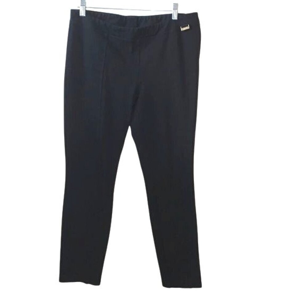 Calvin Klein Womens Black Power Stretch Slim Fit Pants Size 14